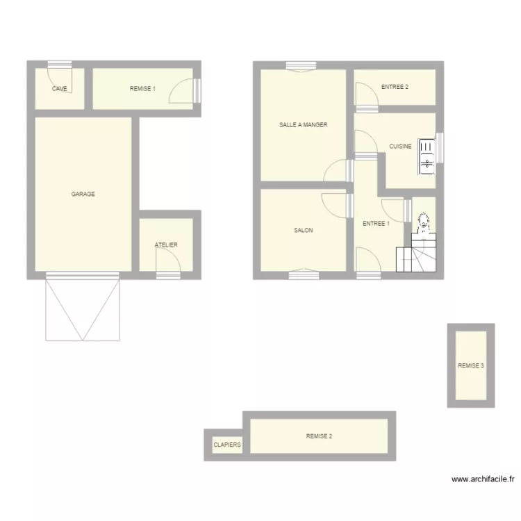 CHAFFRAY RDC. Plan de 
