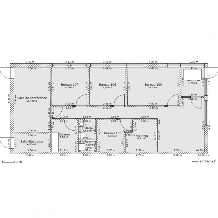 Nouveau bureau ACCB Actuel. Plan de 0 pièce et 0 m2