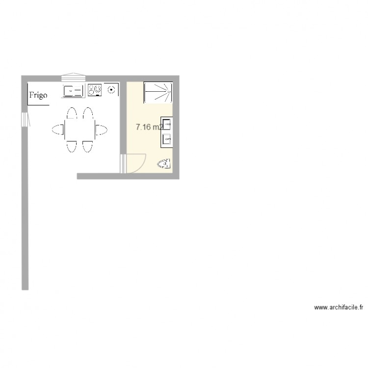petite maison. Plan de 0 pièce et 0 m2