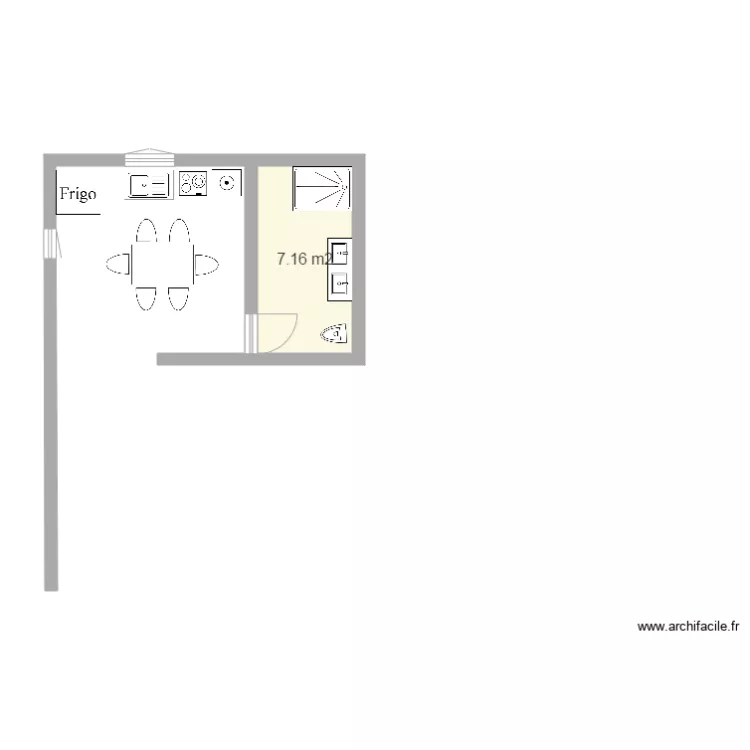petite maison. Plan de 
