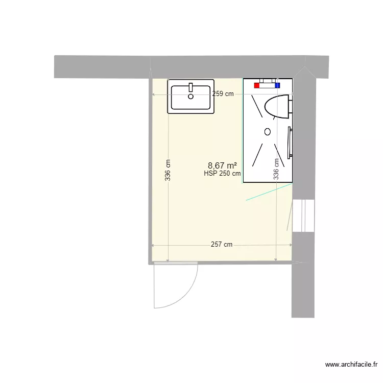 BONNEFOY ANTOINE. Plan de 