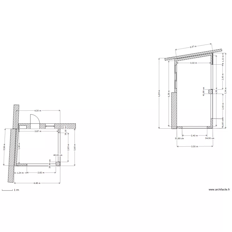 Pr&eacute;aux Vue de dessus. Plan de 