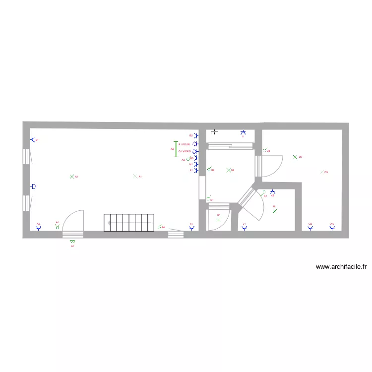 G&icirc;te Buissonville . Plan de 