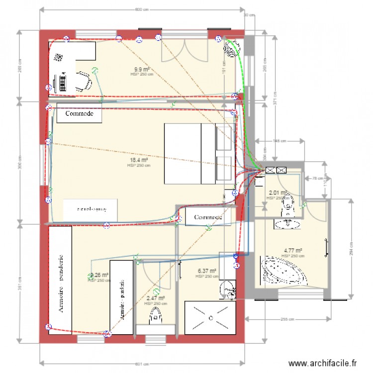 maison principale extension détails. Plan de 0 pièce et 0 m2