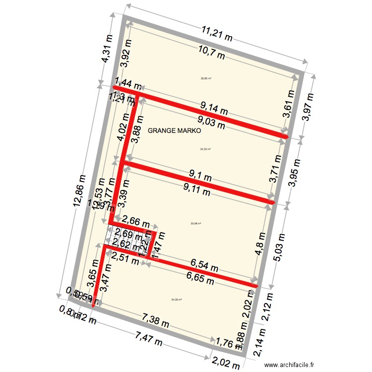 GRANGE MARKO version 2. Plan de 0 pièce et 0 m2