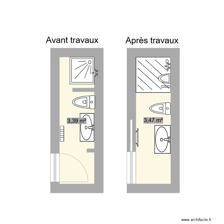 CASTAGNA  Salle de bain. Plan de 0 pièce et 0 m2