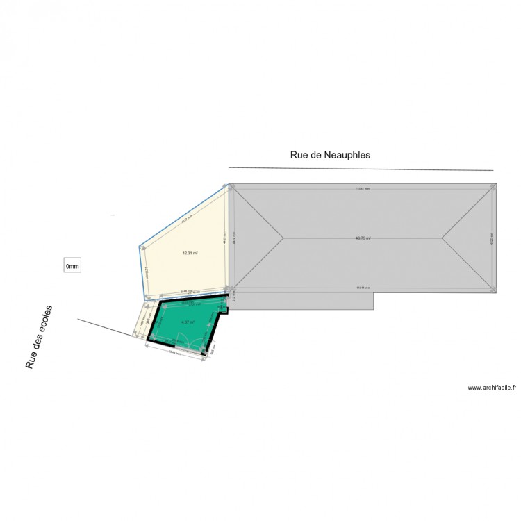 plan de masse apresv4. Plan de 0 pièce et 0 m2