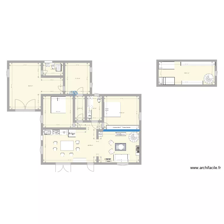 s&eacute;nas. Plan de 