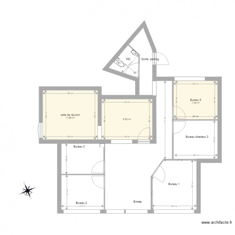 plan local commercial. Plan de 0 pièce et 0 m2