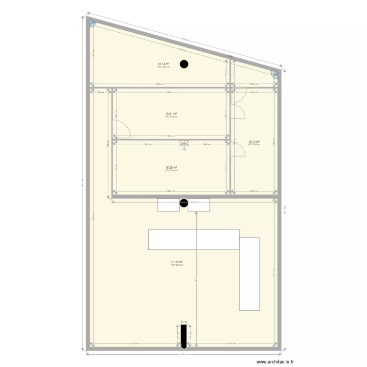 corbeil papeterie. Plan de 