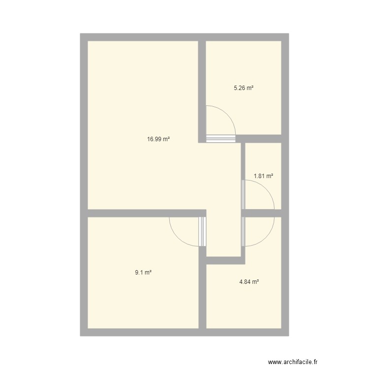 plan de maison t2. Plan de 0 pièce et 0 m2