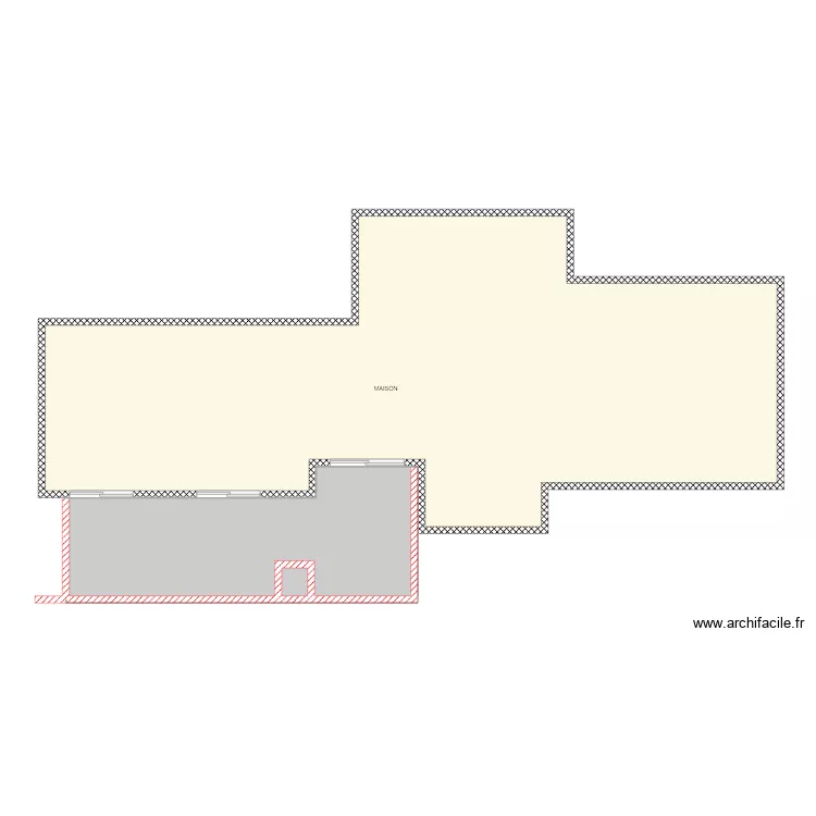 FONDATIONS TERRASSE SEPT SAULX. Plan de 