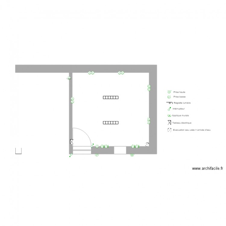 Abri voiture Electricité. Plan de 0 pièce et 0 m2