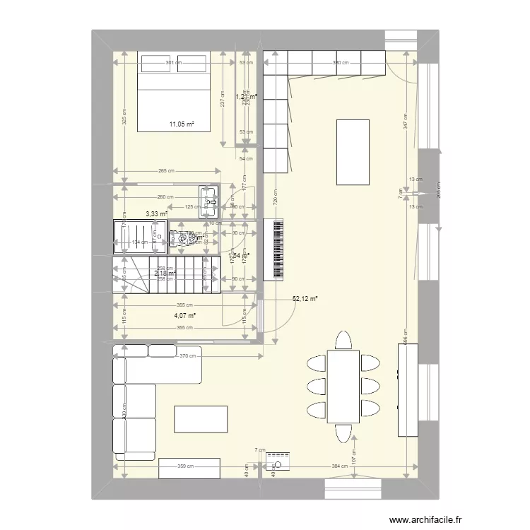 Id&eacute;e 1 Maison Saint Jans Cappel. Plan de 