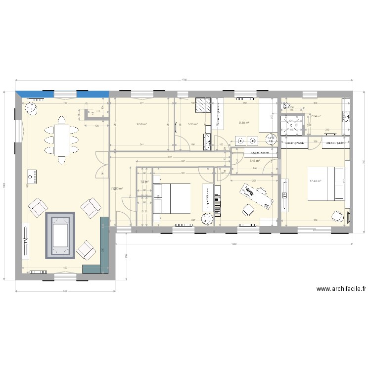 Maison Gaillon. Plan de 0 pièce et 0 m2