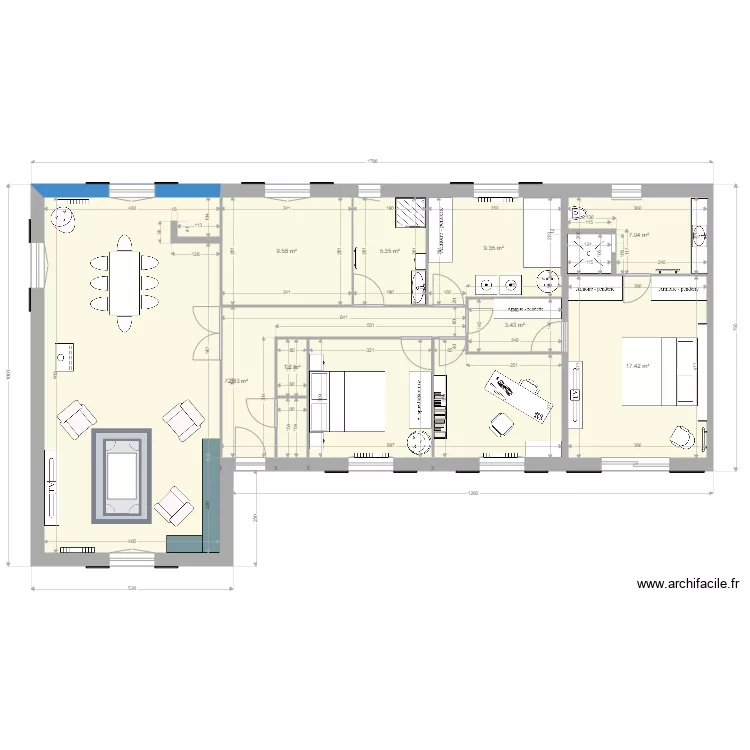 Maison Gaillon. Plan de 