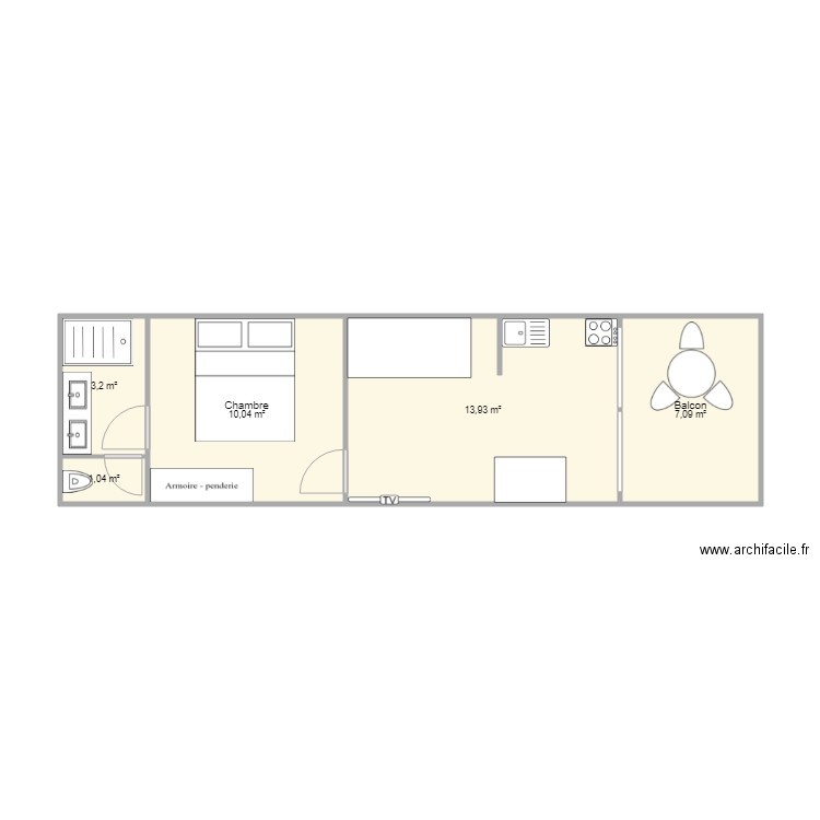 lacanau etage. Plan de 0 pièce et 0 m2