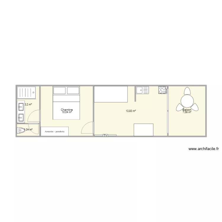 lacanau etage. Plan de 