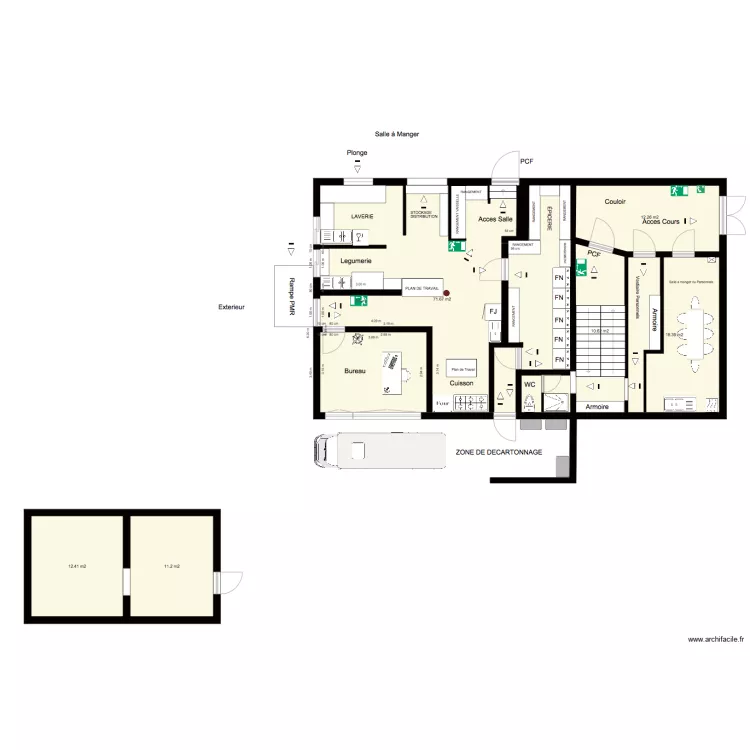 CUISINE BLAZAC. Plan de 