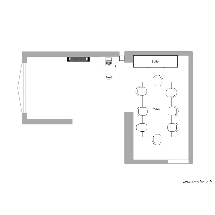 salon salle à manger. Plan de salon salle à manger. Plan de