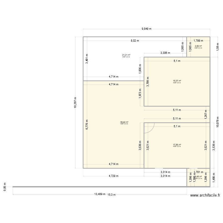 KoutPlan2. Plan de 6 pièces et 102 m2