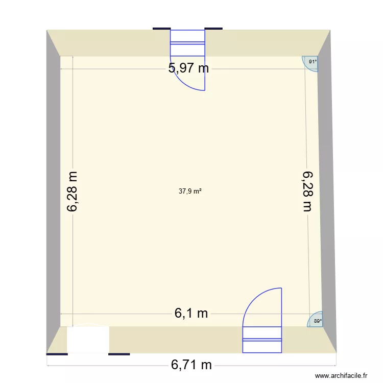 PLAN CATERINA. Plan de 1  et 38 m²