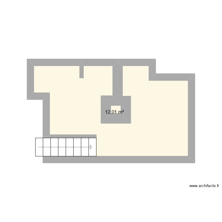 a louer plan sous sol. Plan de 1 pièce et 12 m2