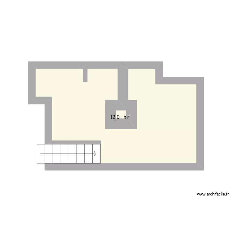 a louer plan sous sol. Plan de 1 pièce et 12 m²