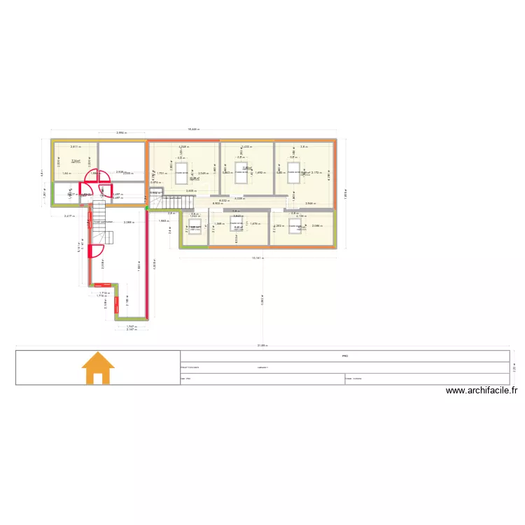 CHOMEL GISLAIN PROJET A CREER ETAGE. Plan de 7 et 78 m² CHOMEL GISLAIN PROJET A CREER ETAGE. Plan de 7 et 78 m²
