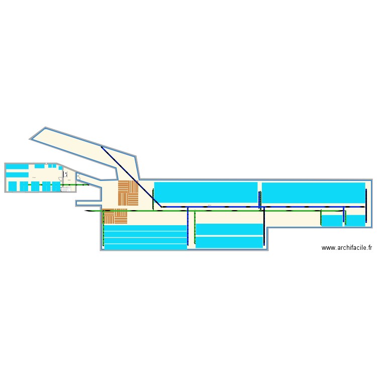 ZS Sarrance - Config bassin 2.0 - Electricité. Plan de 5 pièces et 800 m2