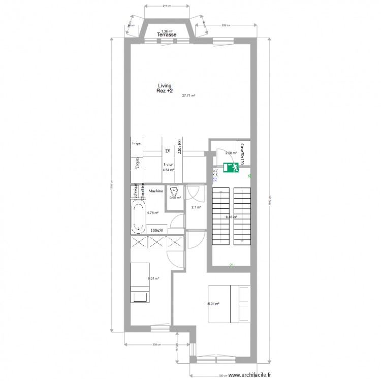 Marie José Rez2 Elec communs. Plan de 0 pièce et 0 m2