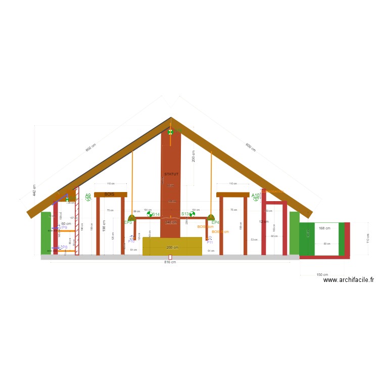 FACE CHAMBRE 1ER ETAGE  5. Plan de 0 pièce et 0 m2