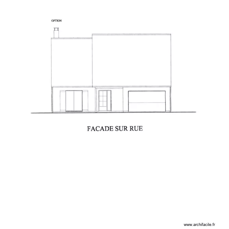 Matthias facade OUEST. Plan de Matthias facade OUEST. Plan de