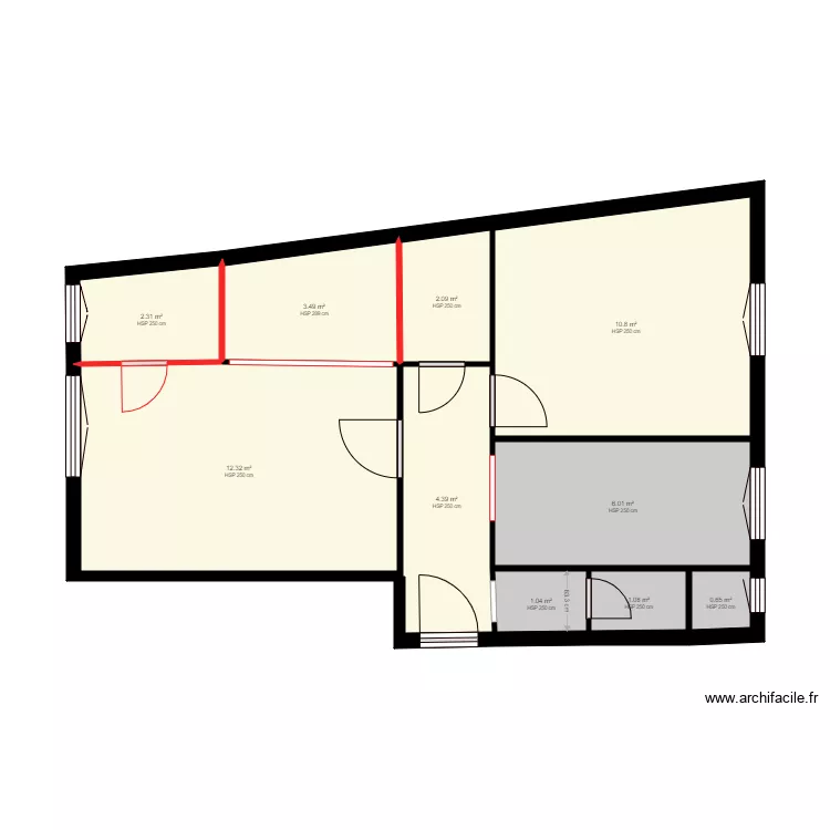 CARRE. Plan de 