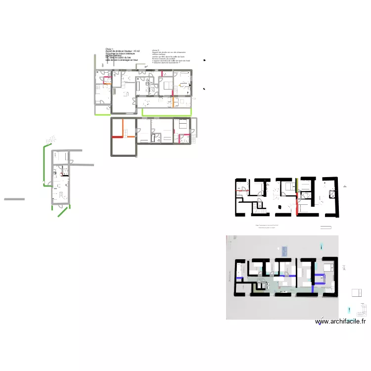 grande maison. Plan de 6 pièces et 83 m²