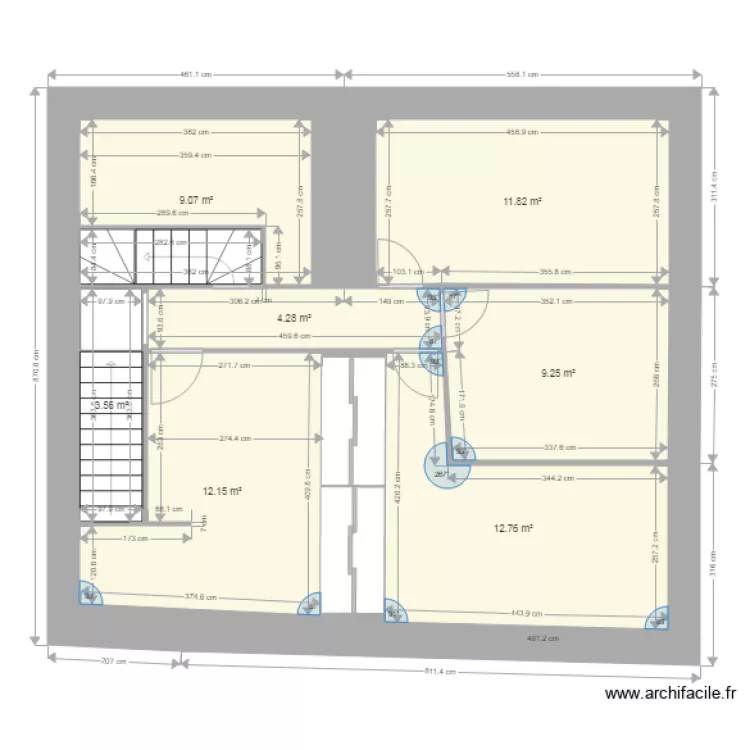 RDC ET ETAGE. Plan de 