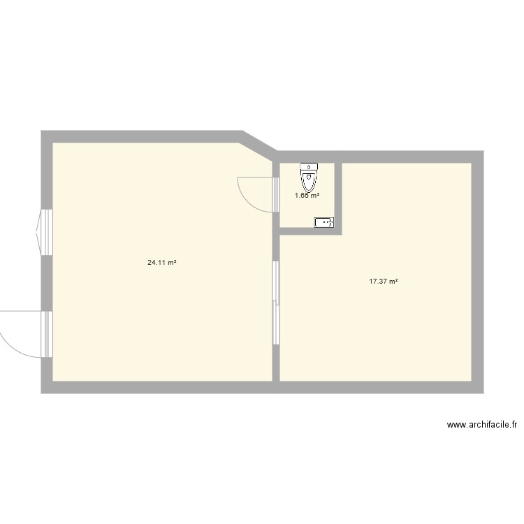 roger brun t2 3. Plan de 0 pièce et 0 m2