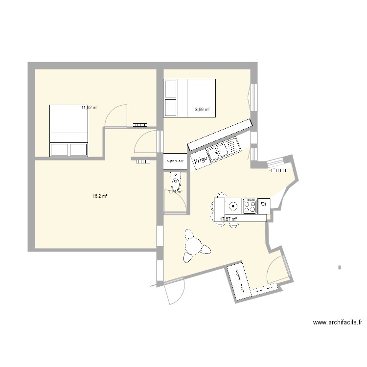 Clotilde BAR V4. Plan de 0 pièce et 0 m2