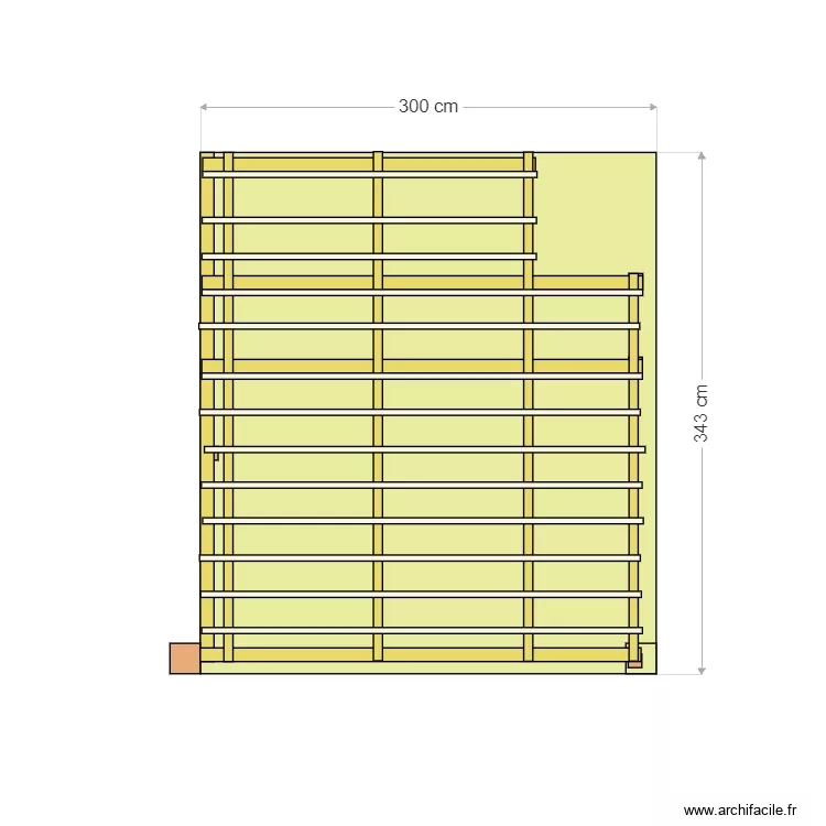 Pergola. Plan de 