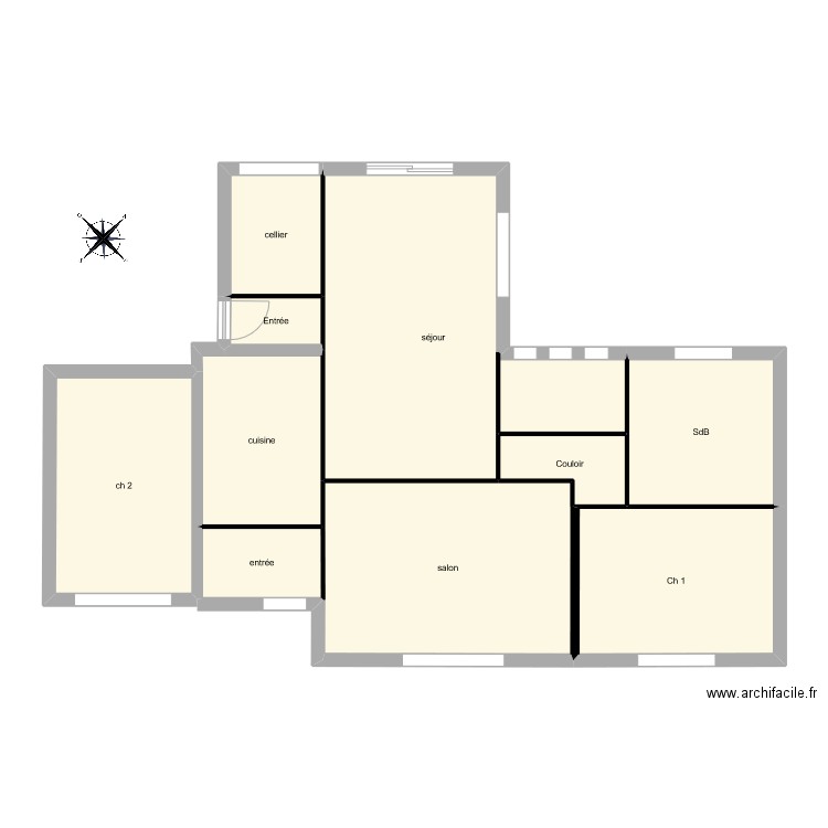 etude Bains Ygos. Plan de 0 pièce et 0 m2