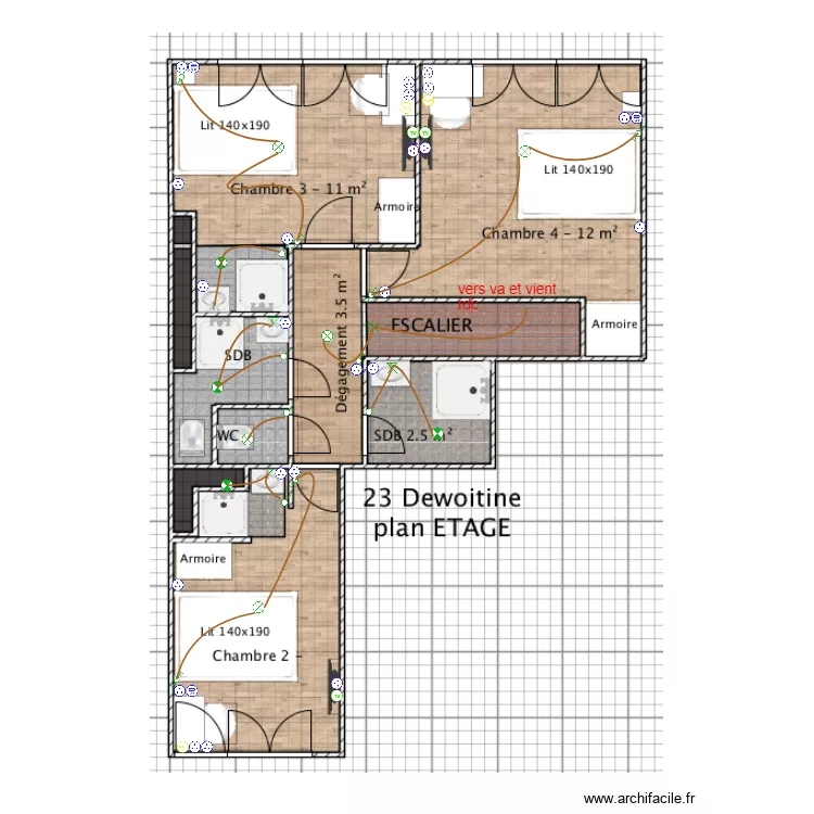 plan dewoitine etage. Plan de 