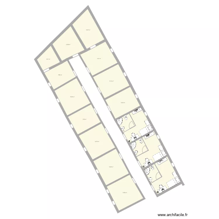 aile droite. Plan de aile droite. Plan de