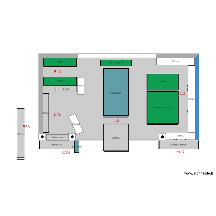 MAGASAIN PTB entrée inv21. Plan de 0 pièce et 0 m2