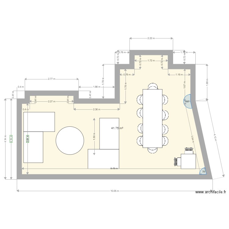 plan de terrasse . Plan de 0 pièce et 0 m2