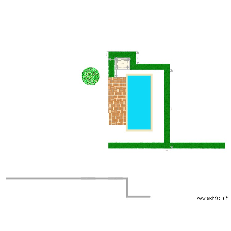 Piscine1c. Plan de 0 pièce et 0 m2