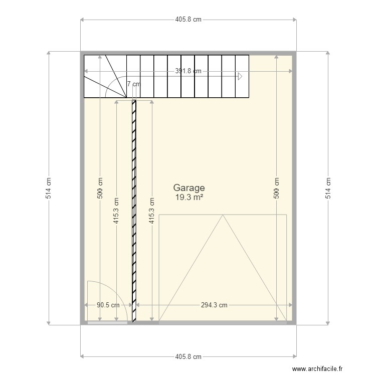 valleraugue la double garage. Plan de 0 pièce et 0 m2