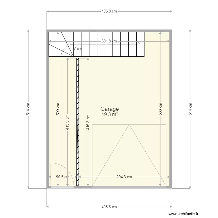 valleraugue la double garage. Plan de 