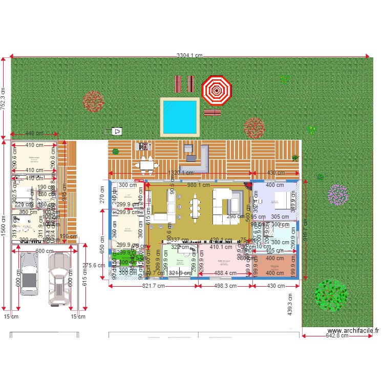 Maison bois 4 modifs. Plan de 0 pièce et 0 m2