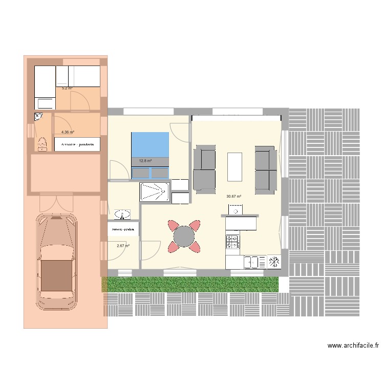 Cube 1DD. Plan de 0 pièce et 0 m2