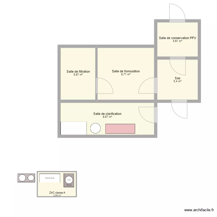 Nouvelle extension LST modifi&eacute;. Plan de 